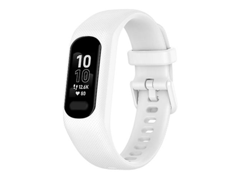 Correa De Reloj Inteligente Para Garmin Smart 5 Correa De Reloj De Silicona De Color Sólido Blanco VENISYMLIS