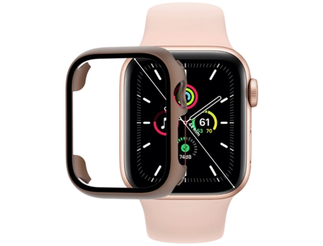 Cubierta de reloj de película de vidrio templado para Apple Watch Series SE 3 y SE 2 y 6 y SE y 5 y 4 40 mm (marrón)