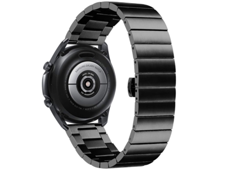 Correa de acero inoxidable diseño de hebilla para Samsung Gear S3 Classic/Galaxy Watch 46mm/Watch4 Classic 46mm - negro