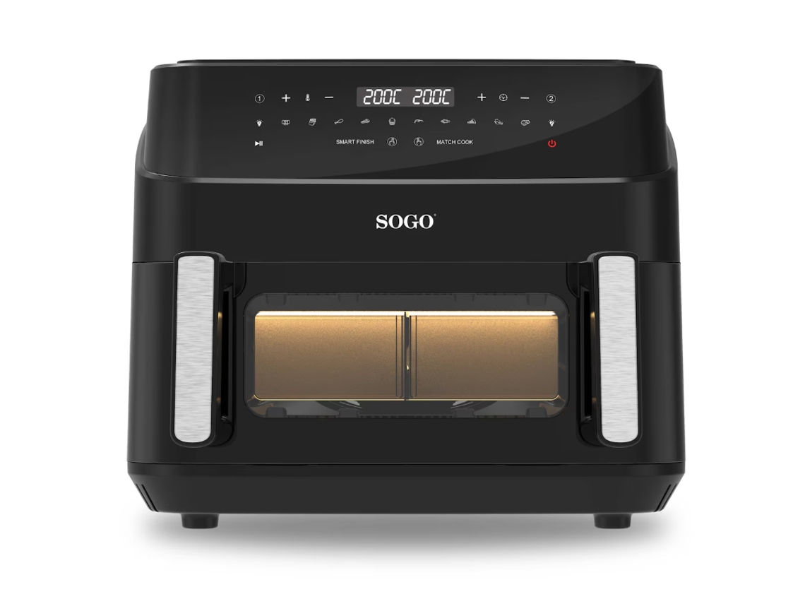 Freidora Sin Aceite SOGO Fre-Ss-10895 10 5L Digital C/Divisor C/Pinzas