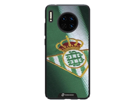 Funda Móvil Oficial Real Betis Fc para Huawei Mate 30 Pro PHONECASES3D Piel Sintética Negro