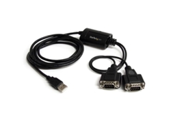 Cable Adaptador STARTECH.COM ICUSB2322F USB 2.0 A 2 x DB-9 Negro
