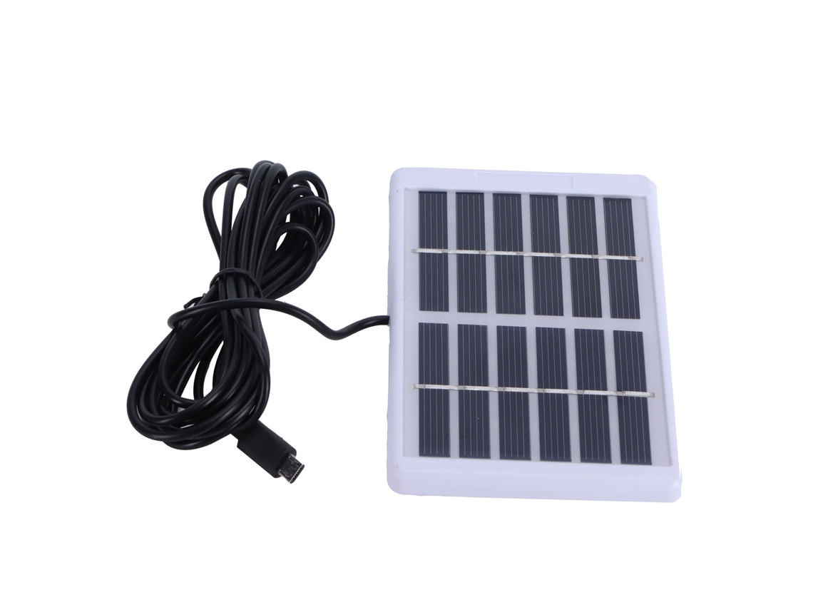 Panel solar de 1,2 W y 6 V con puerto micro USB y placa de carga de silicio policristalino | Sin marca