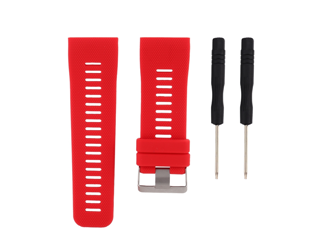 Correa de silicona para reloj Garmin Vivoactive HR (roja)