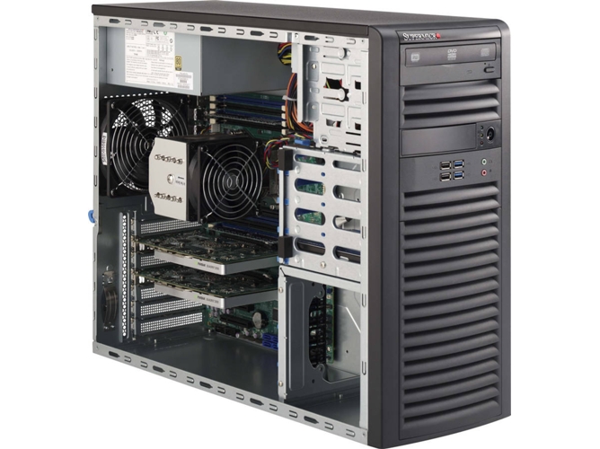 Caja PC SUPERMICRO SC732D4-903B (ATX Mid Tower - Negro)