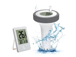Termómetro flotante inalámbrico para piscinas, termómetro digital para piscinas de uso exterior, receptor GOKOCO