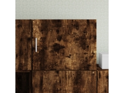 Armario De Pared Madera Ingeniería Roble Ahumado 50x42,5x40 Cm