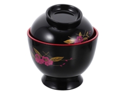 Cuenco Japonés Para Sopa De Miso, Cuenco De Arroz, Cuenco Para Cocinar, Cuenco De Postre Webake (negro)