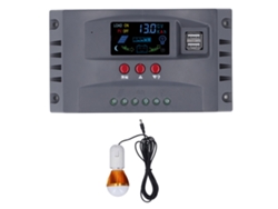 Controlador De Carga Solar Mppt 12v 24v 10a Con Lcd Y Protección Contra Sobrecorriente