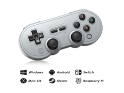 Controlador Bluetooth Inalámbrico con Joysticks Cable Usb-C Gamepad para Mac Pc Android Nintendo Switch Windows Macos Steam Blanco YIZHOOD