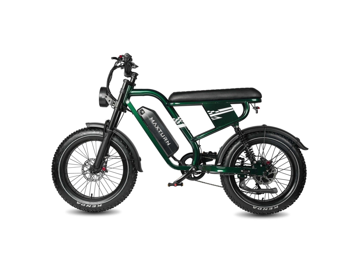 Bicicleta Eléctrica Maxturn Mx10 - Motor 500w Batería 48v13.5ah Neumáticos De 20" Freno De Disco Hidráulico - Verde