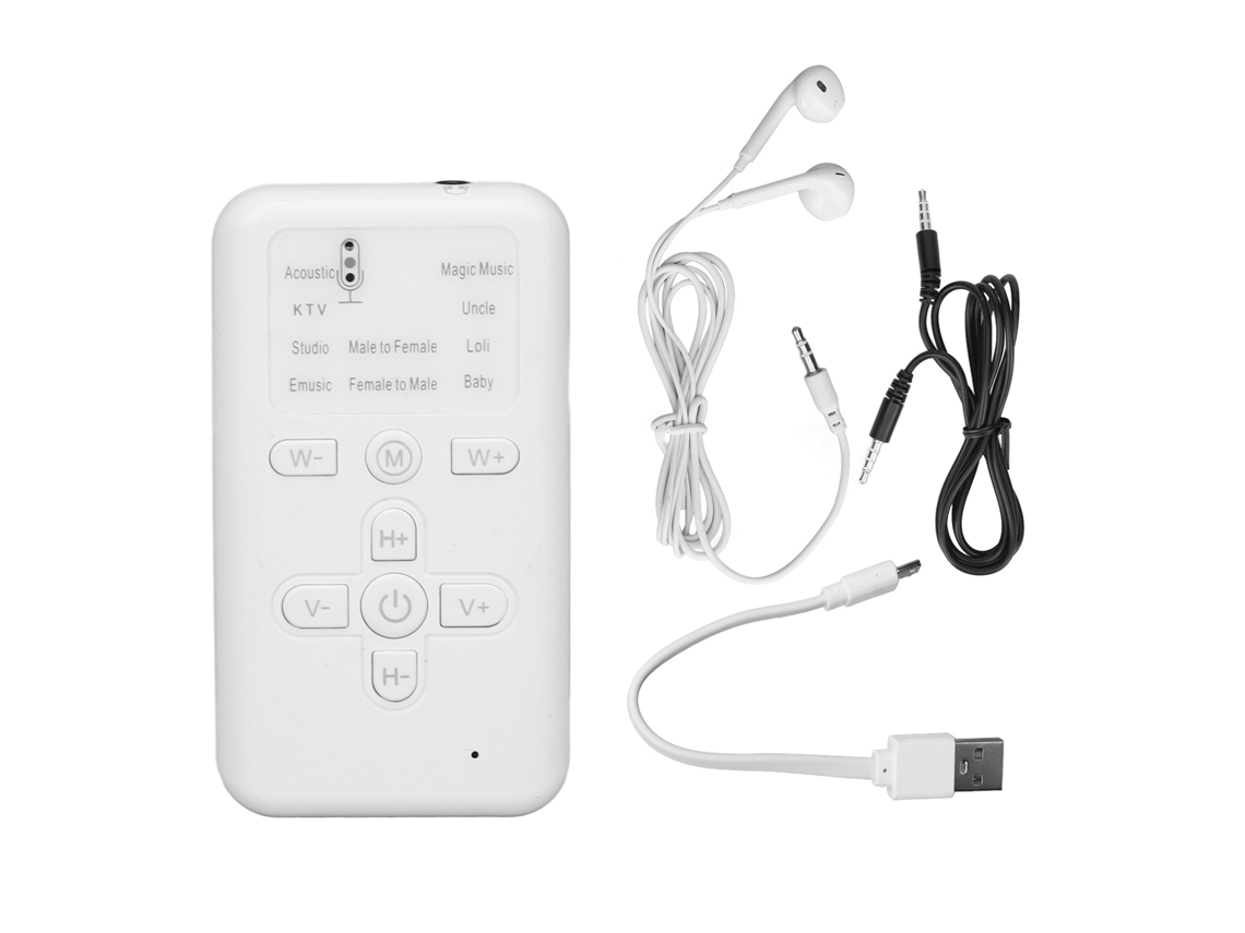 Cambiador De Voz Portátil Mini Con 8 Efectos De Sonido Y Voz Ajustable