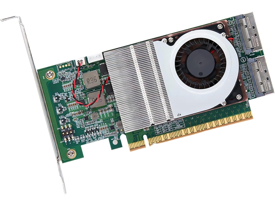 Tarjeta Pcie 5.0 X16 Retimer, Expansión De Disco Duro, Gpu, Gráficos, Red