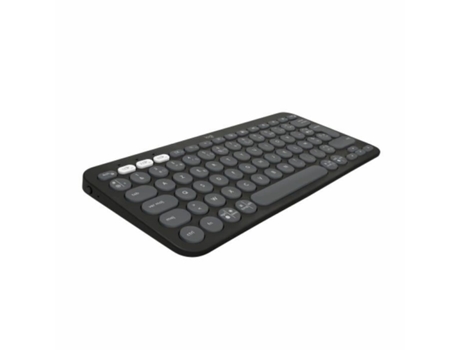 Teclado Bluetooth con Soporte para Tablet LOGITECH K380 Francés Gris Grafito Gris oscuro AZERTY
