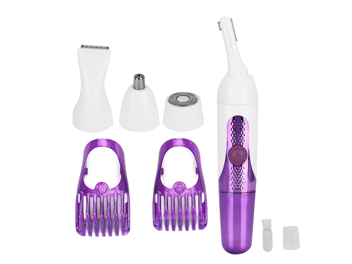 Recortador De Pelo Nasal Multifuncional Con Cabezal Intercambiable Kit Herramienta De Afeitado