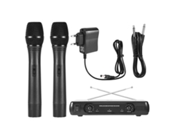 Sistema De Micrófono Inalámbrico Vhf Con Dos Micrófonos Para Ktv Karaoke Profesional