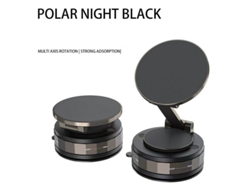 Soporte Magnético Para Teléfono, Plegable Y Ajustable, Color Negro, Con Giro De 360 Grados Para Salpicadero De Coche, Mesa Y Cristal.