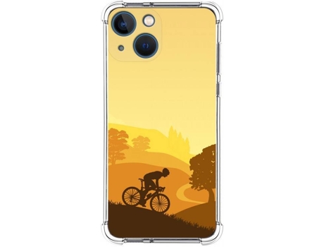 Carcasa iPhone 13 Mini (5.4) TUMUNDOSMARTPHONE Ciclista Dibujos Multicolor