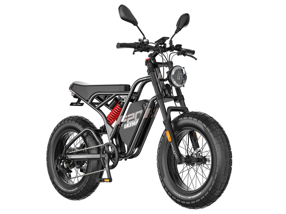 Bicicleta Eléctrica Fafrees F20 Ultra 750w 48v 25ah Fat Bike 20x5.0 Homologada L1e-b Autonomía 140km Freno Hidráulico Shimano 7v Negro