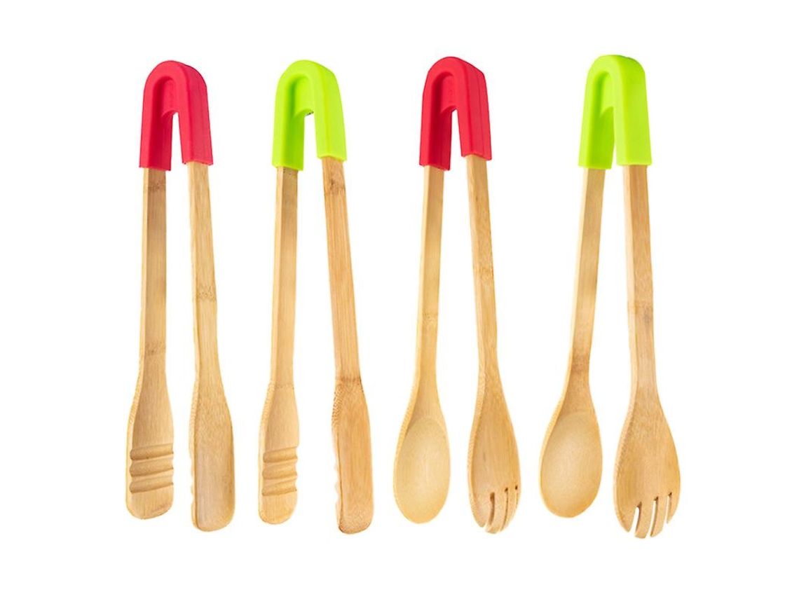 4 Piezas Clip De Comida De Madera