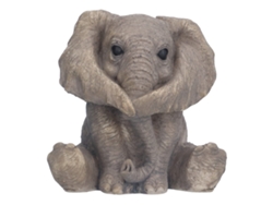 Estatua de elefante de resina (decoración del hogar, adorno bonito)