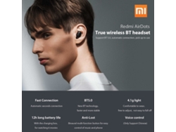 Auriculares inalámbricos Redmi Airdots Mini, Bluetooth estéreo V5.0, micrófono, estuche de carga.