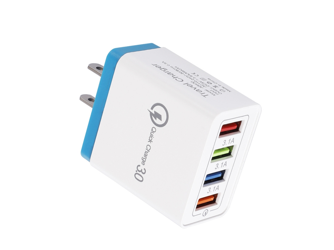 Cargador USB Yhl de 4 puertos y 3,1 A con múltiples puertos para viajes y teléfonos móviles.