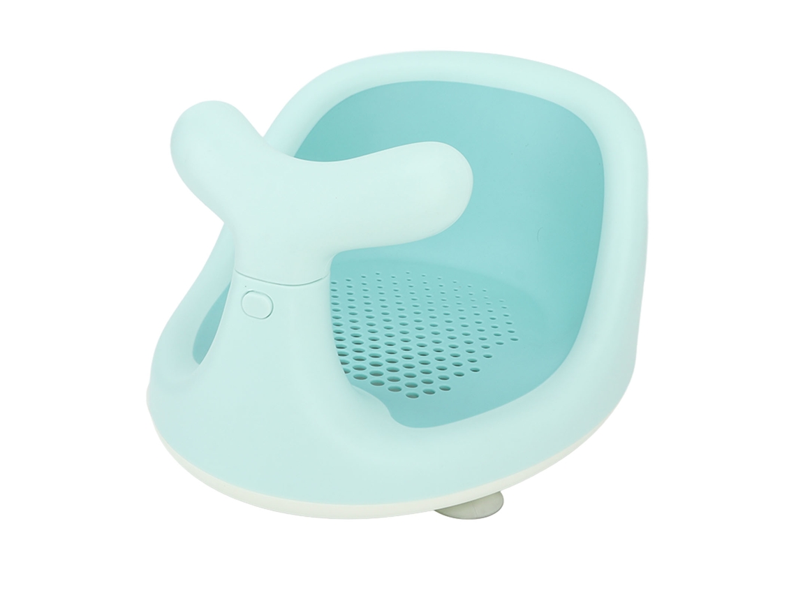 Silla De Baño Para Bebé - Antideslizante Con Ventosas - Plástico Seguro - Forma De Dibujos Animados - Verde
