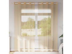 Cortinas De Gasa Con Ojales 2 Uds Arena