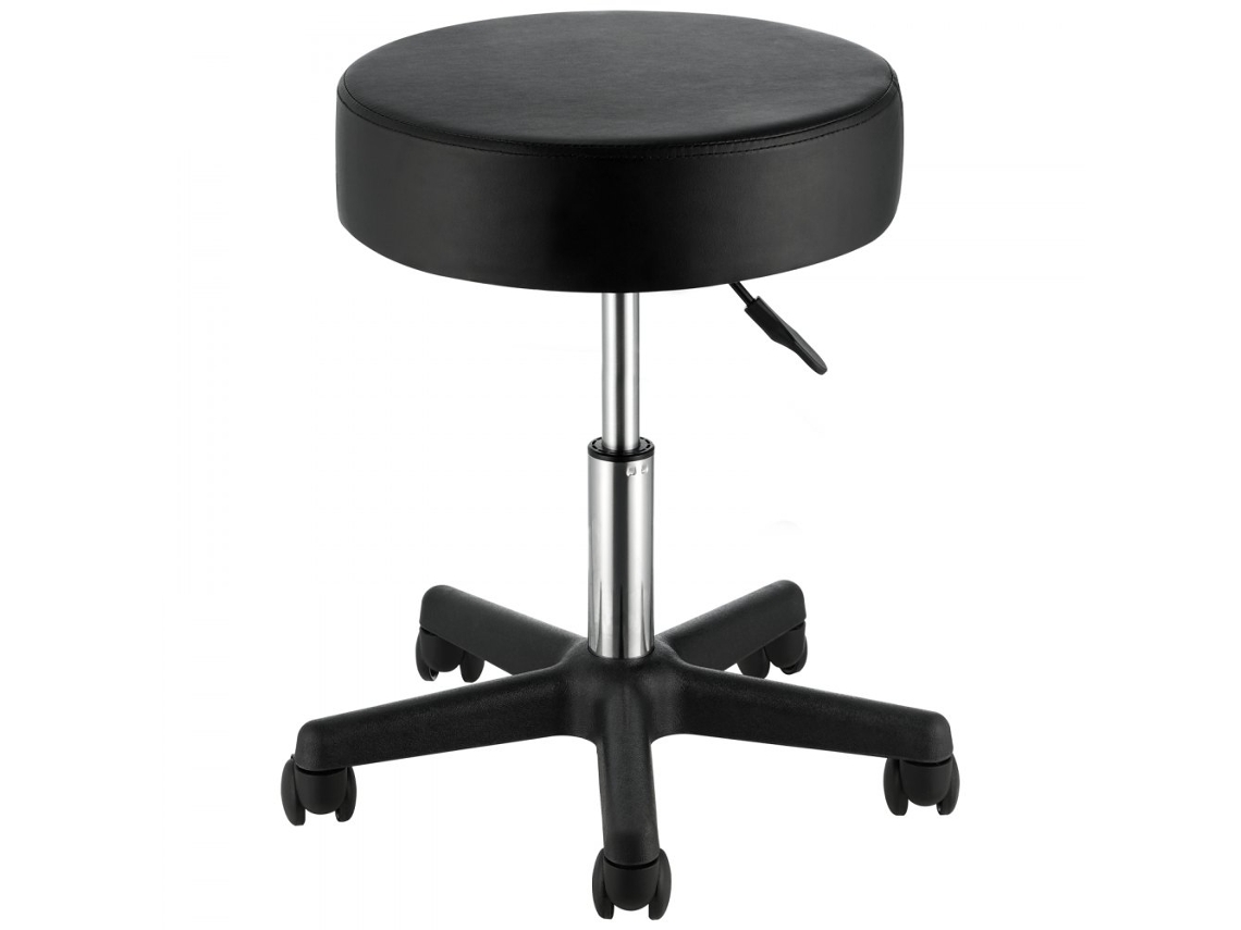 Banco Giratorio Ajustable con Ruedas y Capacidad de 181 kg Tekmaquinas