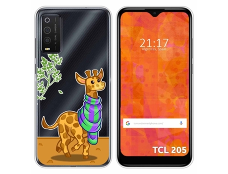 Carcasa TCL 205 TUMUNDOSMARTPHONE Dibujos Transparente Multicolor
