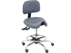 Taburete de Oficina PYC Zarza Cinzento (Similpiel)