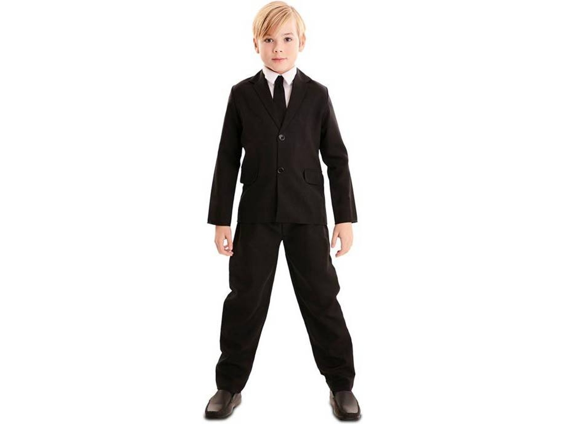 Disfraz de Niño EUROCARNAVALES hombre con traje negro (Tam: 7-9 años)