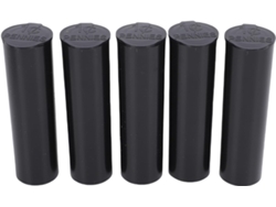 Juego de 25 tubos para monedas, cada uno con capacidad para 50 monedas. Portamonedas redondos y resistentes fabricados en plástico ABS. SFUSHOS