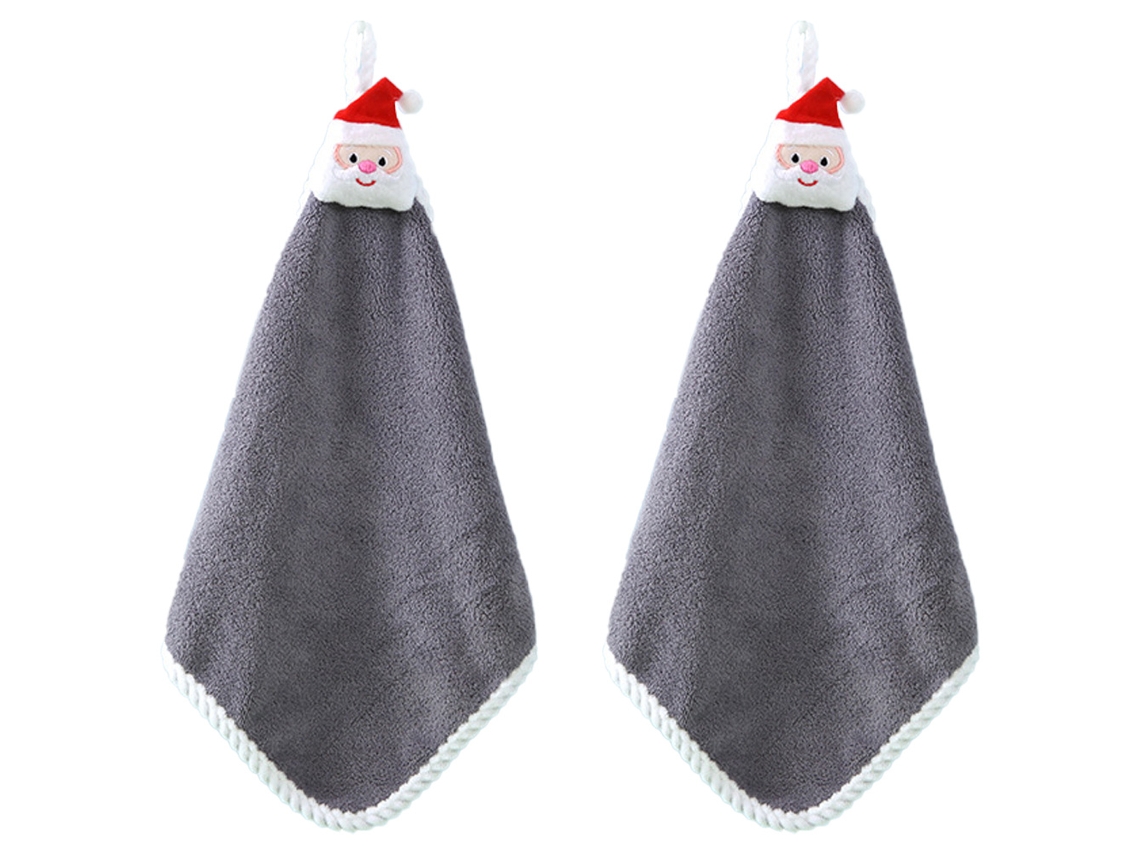 Toalla De Cocina Colgante De Invierno 2 Paquetes Toallas De Mano De Navidad Decoración De Toalla Suave Para Horno De Baño Toallas Absorbentes