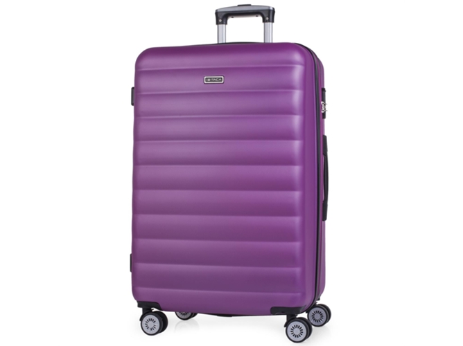 Maleta de Viaje ITACA Rígida 4 Ruedas (100 L - Púrpura)