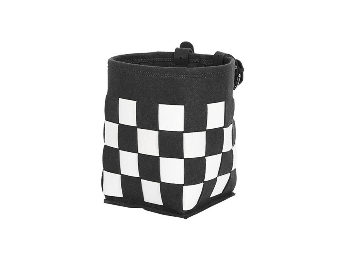 Cesta plegable para bicicleta, picnic, multiusos, triciclo, compras, ciclismo, asa blanca y negra GOKOCO