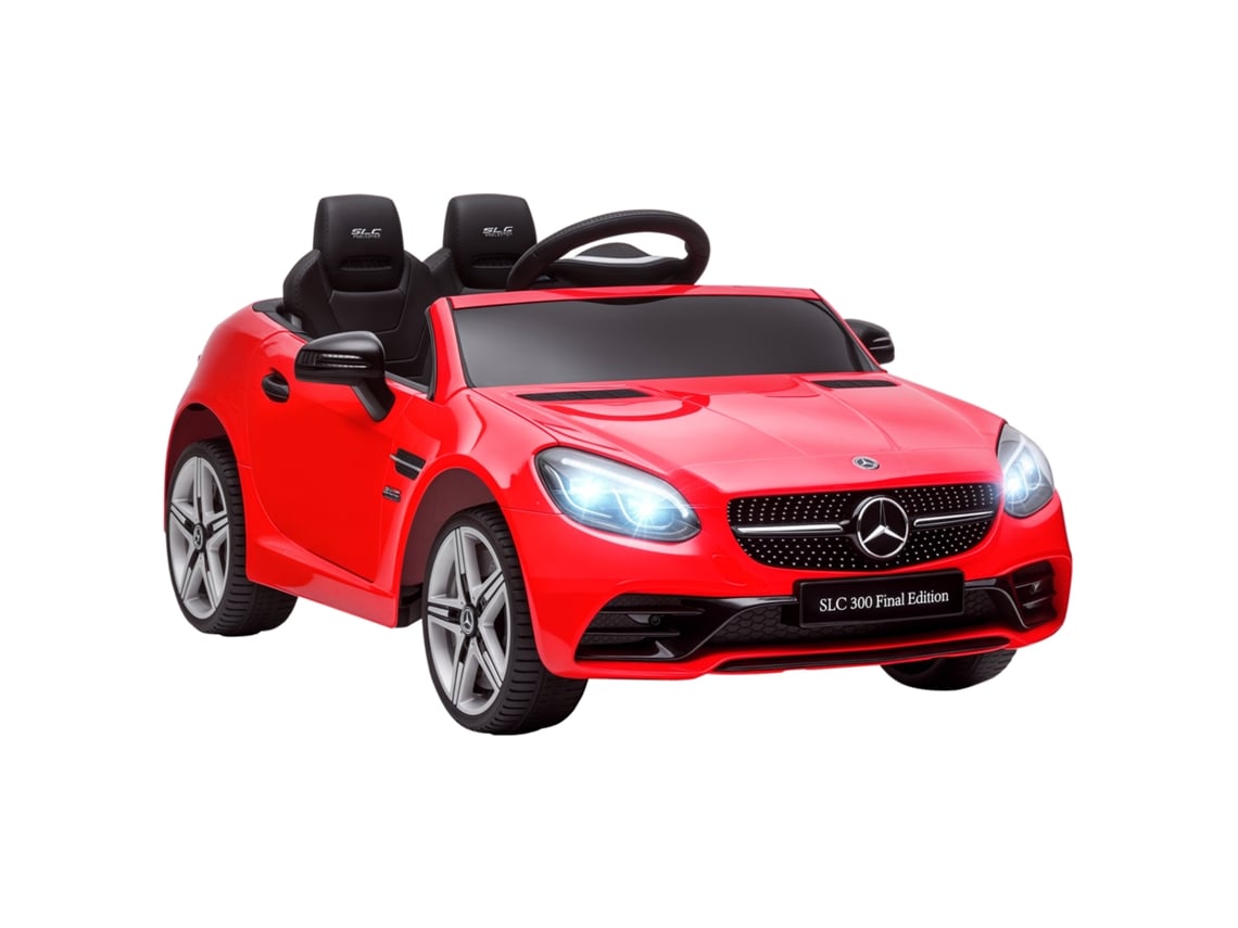 Coche Eléctrico Infantil Mando Pp Metal Luces Rojo