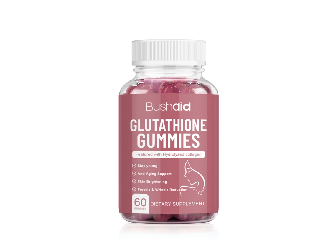 Gomitas de belleza con glutatión para aclarar la piel de forma natural.