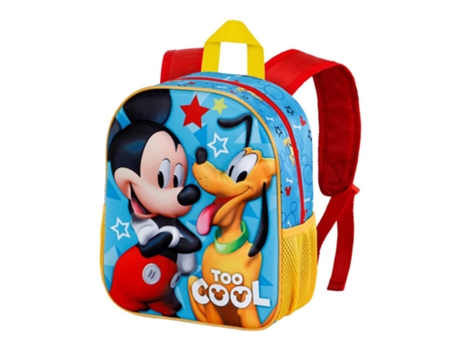 Mickey Mouse Pal Mochila 3D Pequeña, Azul KARACTERMANIA