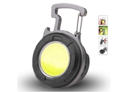 Mini Linterna Cob 800 Lúmenes 4 Modos Magnetica Abridor Acampar Negro