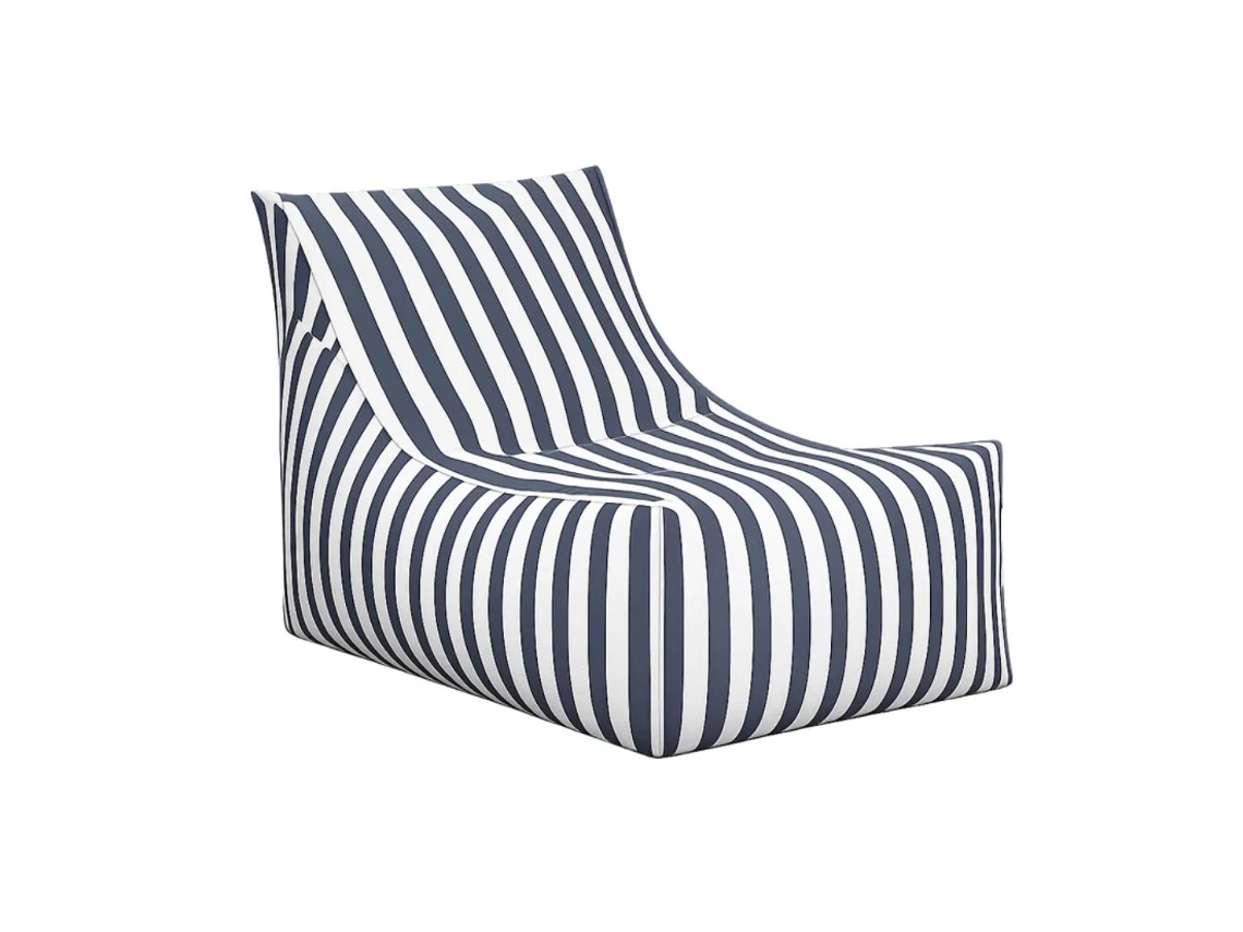 Sillón de jardín de tela Bora Bora (rayas azules)