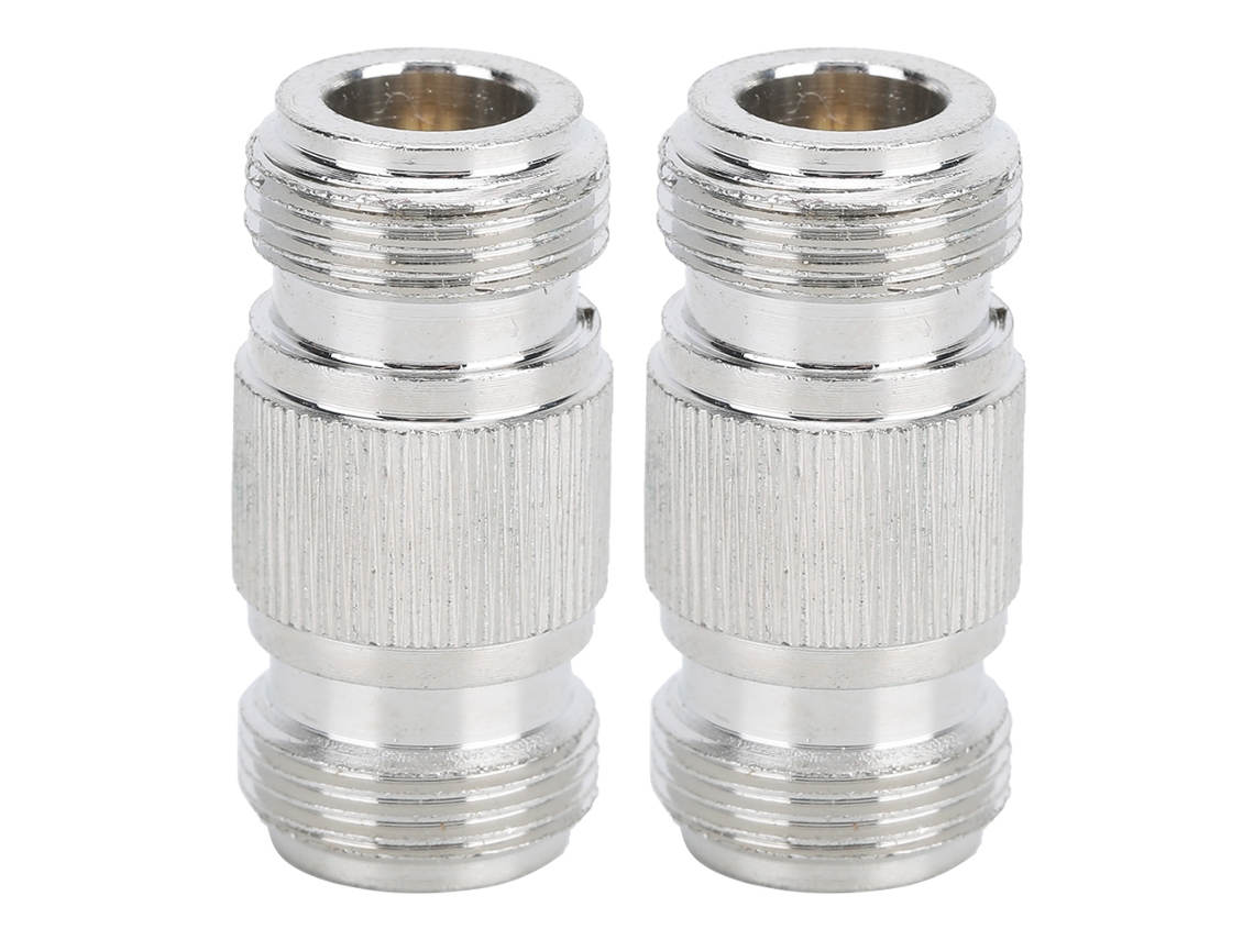 Conectores Hembra N De Doble Paso Para Cables Coaxiales Macho Y Antenas De Radio.