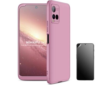 Funda + Protector de Pantalla Vivo Y21S Slim Armor 360º Rosa