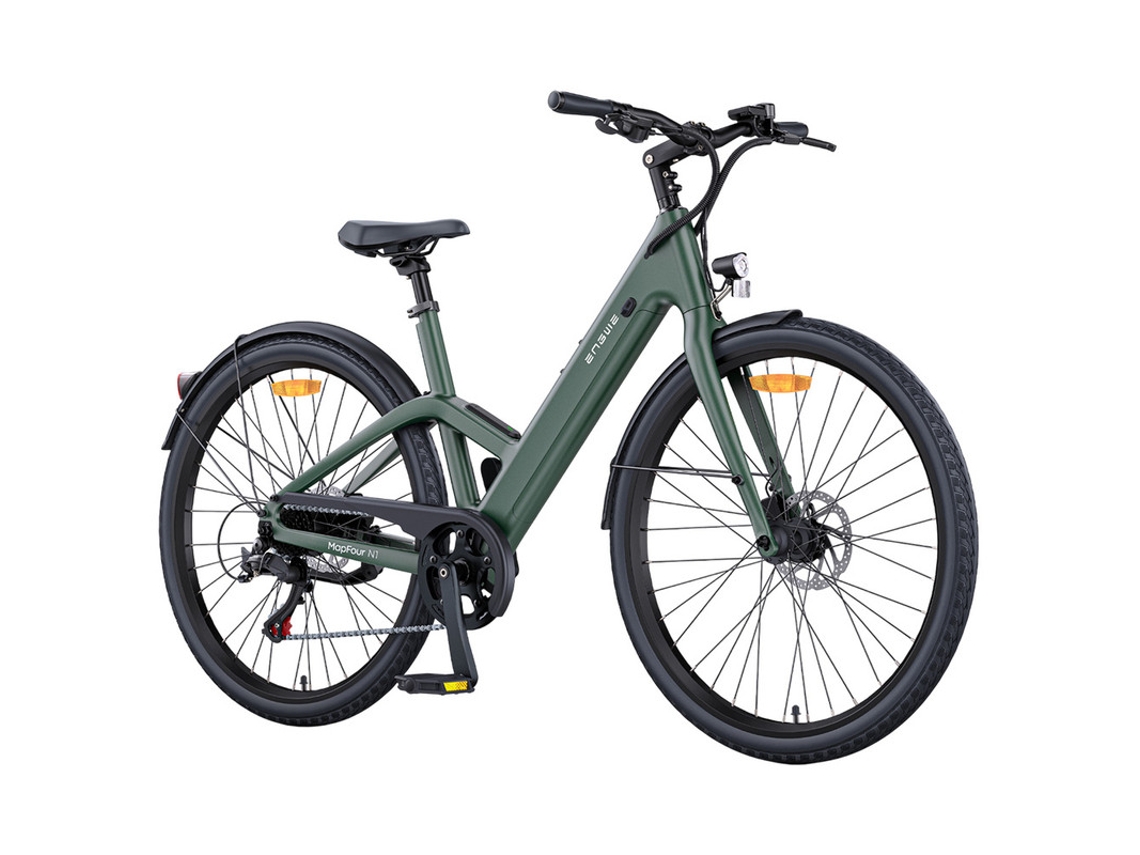 Bicicleta Eléctrica Engwe Mapfour N1 Air St 250w 36v 10ah Sensor De Par Freno Hidráulico Autonomía 100km Shimano 7v Verde