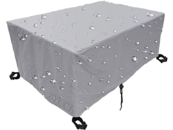 Funda impermeable para muebles de exterior, funda rectangular para mesa de patio, tela Oxford, resistente al viento, protección UV, funda para muebles de jardín de exterior