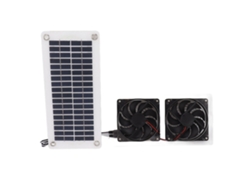 Kit de ventilador solar de 50 W (doble ventilación, panel solar)