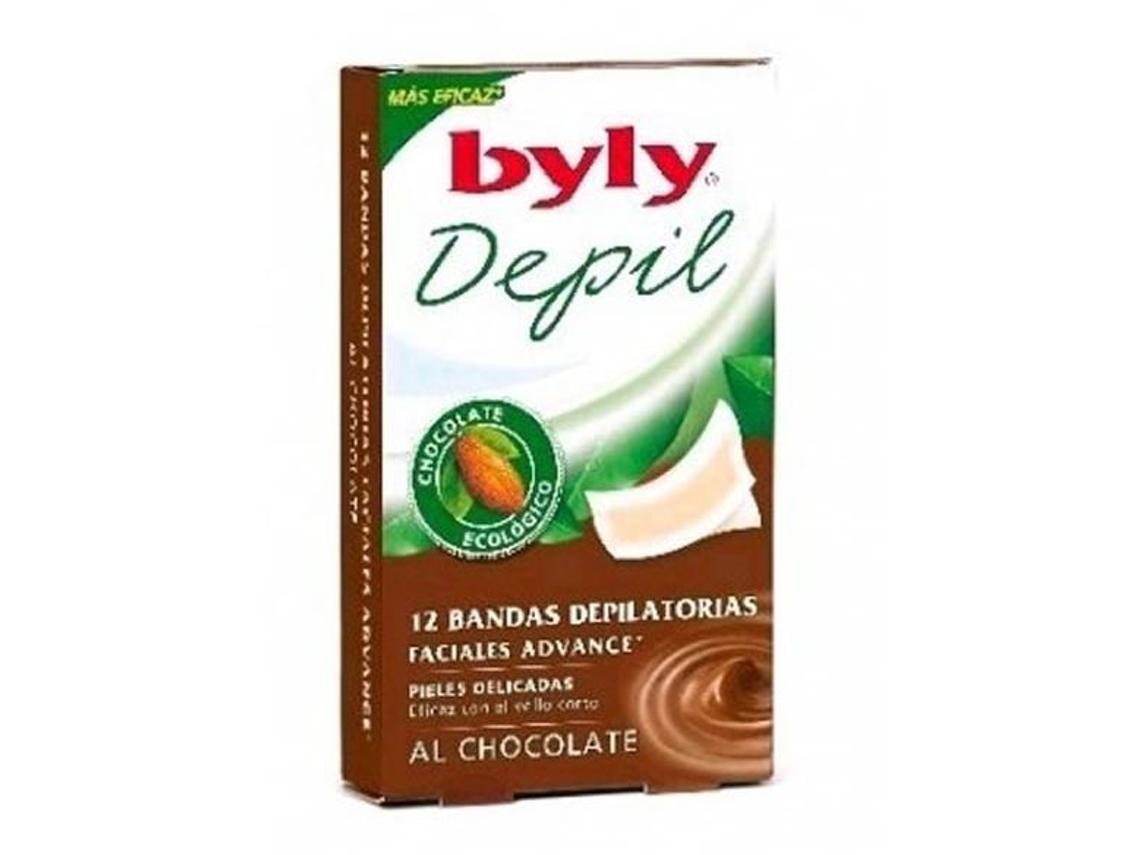 Byly Depil Bandas Faciales Chocolate 12 Uds