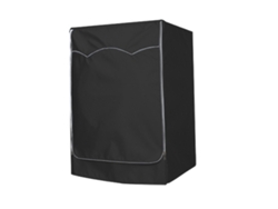 KOFIHETY Cubierta para Lavadora y Secadora - Impermeable y antipolvo con cierre reforzado - Para la mayoría de modelos (Negro)