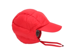 Gorro de esquí cálido e impermeable con orejeras, de nailon, para ciclismo y montañismo de invierno, rojo.